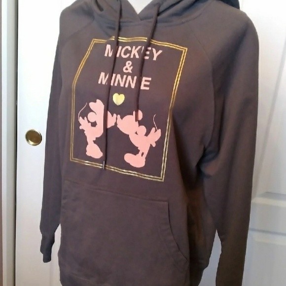 NWOT MICKEY & MINNIE HOODIE PULLOVER WOMENS LARGE NWOT - Picture 2 of 7